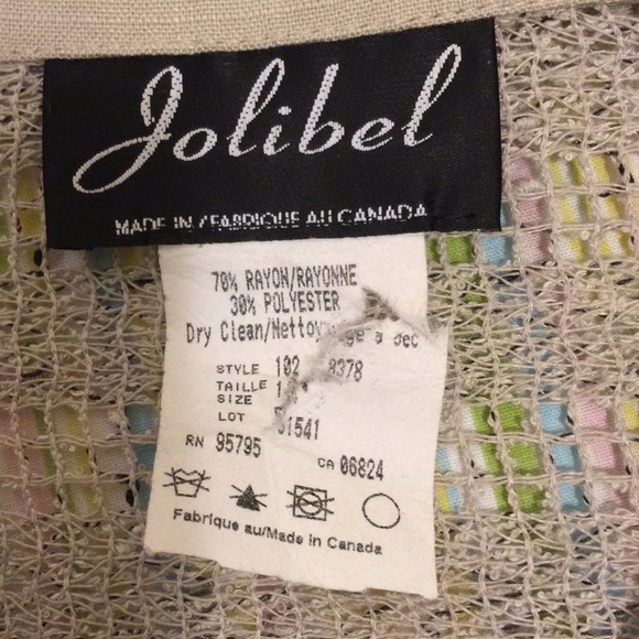 Beautiful Vintage Dress & Button up Top or "Jacket"Set by Jolibel - Picture 7 of 17